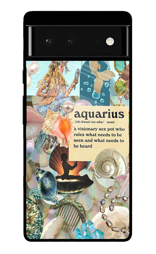Aquarius Zodiac Google Pixel 6 Glass Case