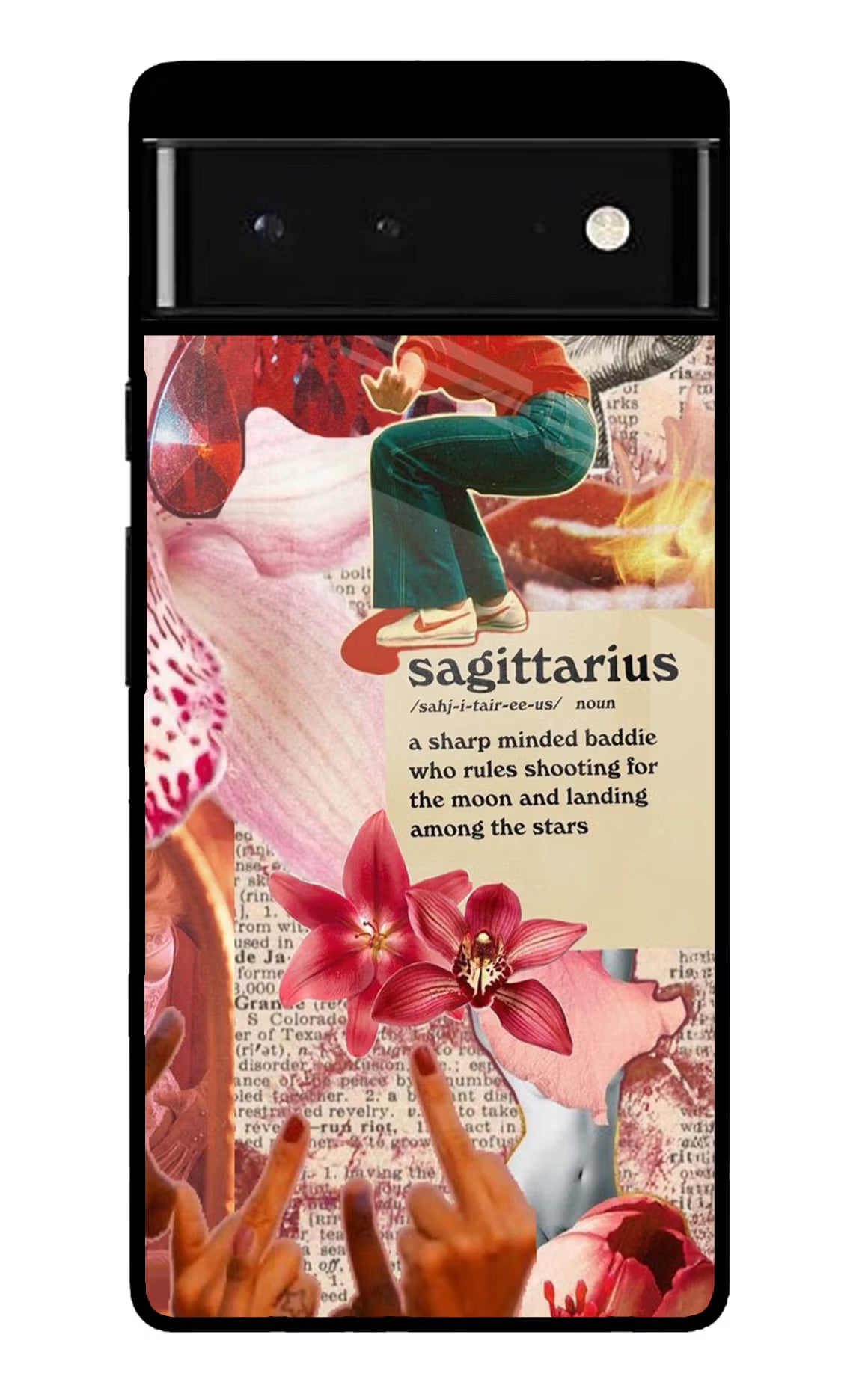 Sagittarius Zodiac Google Pixel 6 Glass Case Back Cover by Casekaro