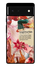 Sagittarius Zodiac Google Pixel 6 Glass Case