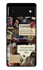 Taurus Zodiac Google Pixel 6 Glass Case