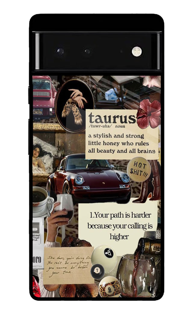 Taurus Zodiac Google Pixel 6 Glass Case