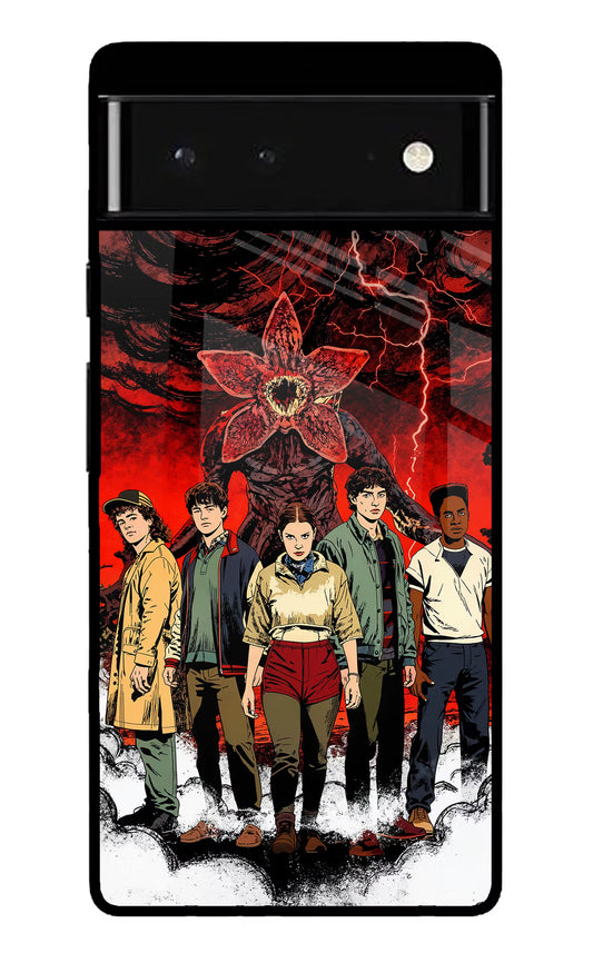 Ordinary Things Characters Google Pixel 6 Glass Case