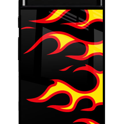 Side Sweep Flames Google Pixel 6 Glass Case