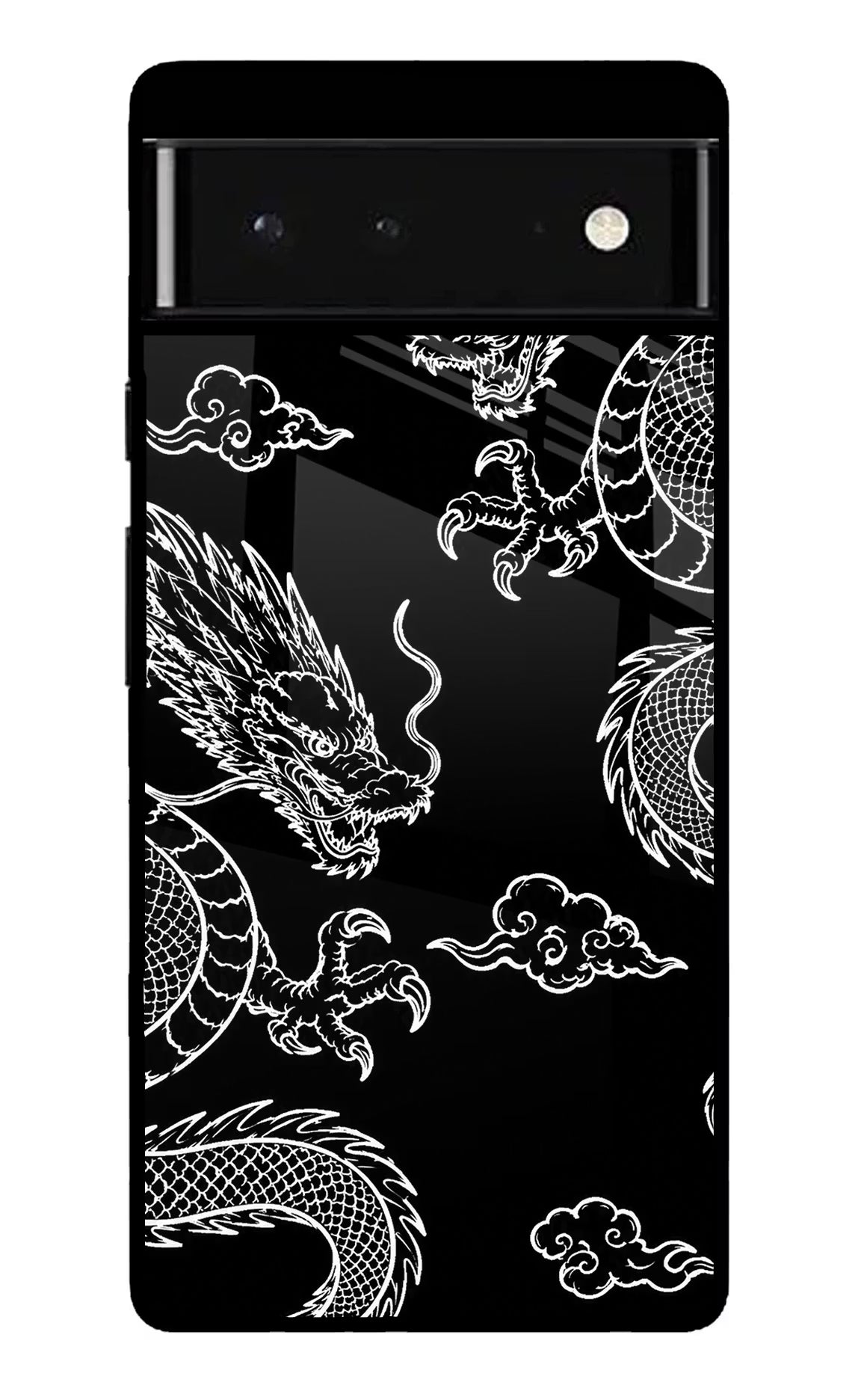 Twin Dragons Google Pixel 6 Glass Case