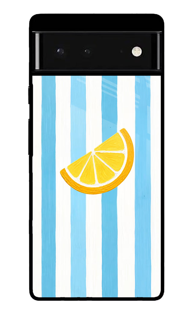 Summer Lemon Google Pixel 6 Glass Case