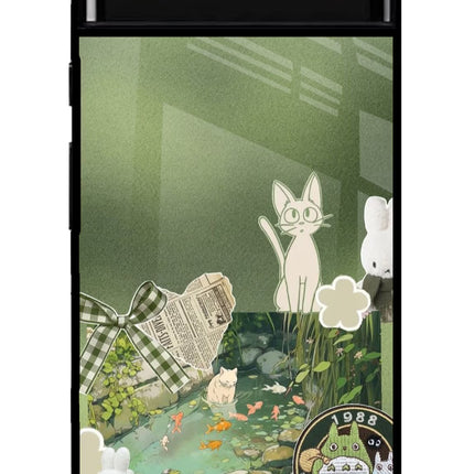Aesthetic anime Google Pixel 6 Glass Case