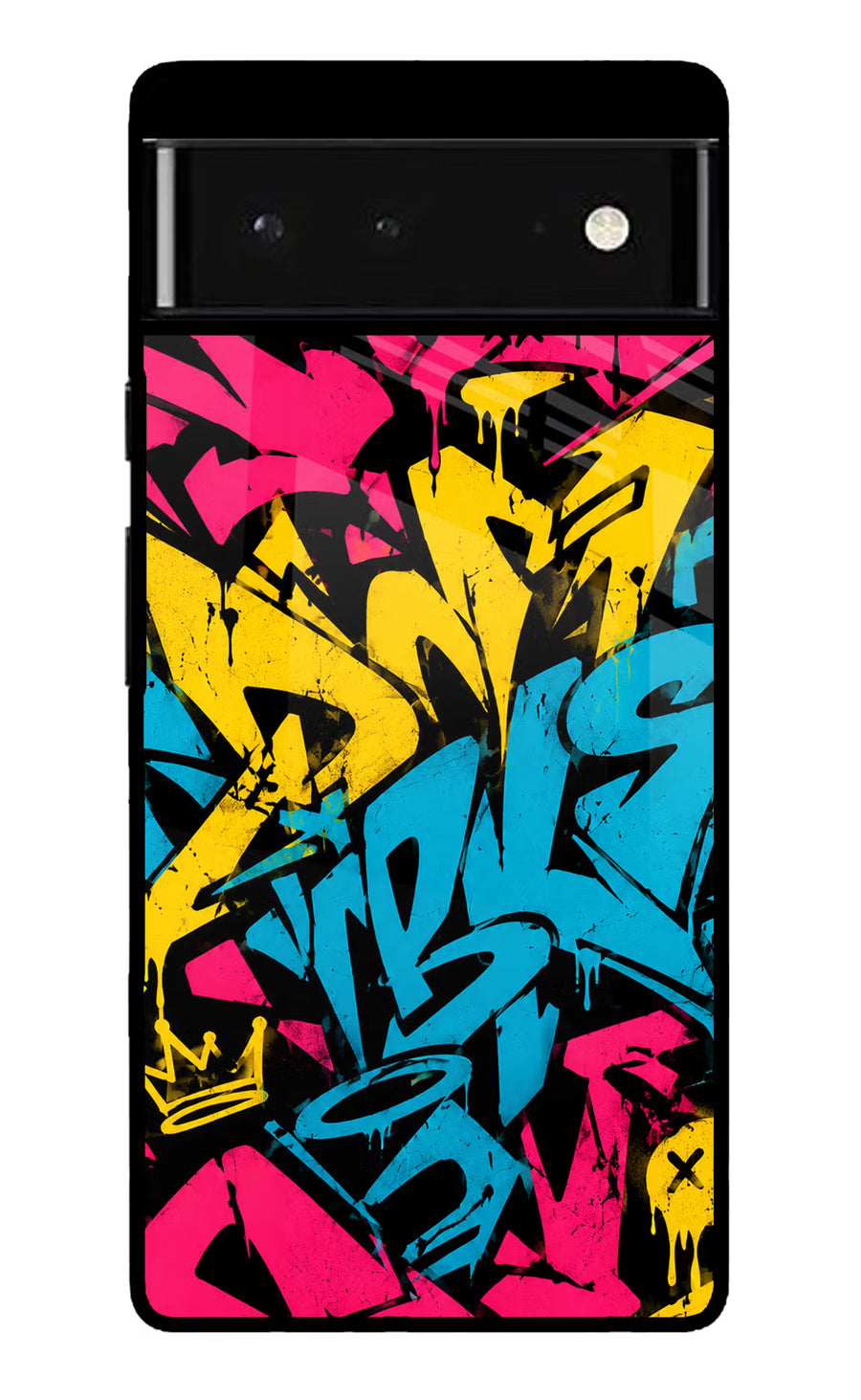 Graffiti Vibe Google Pixel 6 Back Cover, Glass case