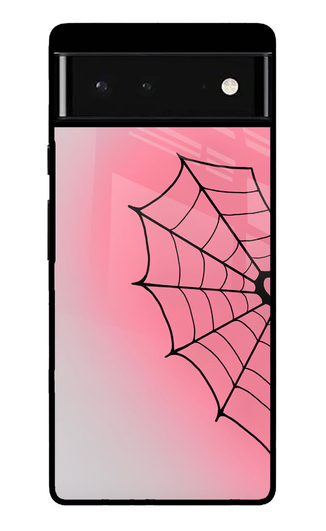 Pink Web Google Pixel 6 Glass Case