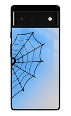 Blue Web Google Pixel 6 Glass Case