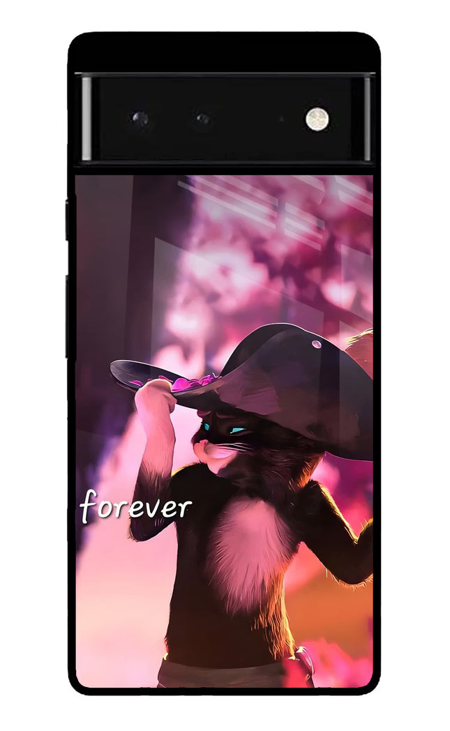 Forever Cat Google Pixel 6 Glass Case