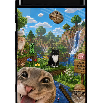 Minecraft Cat Chaos Google Pixel 6 Glass Case