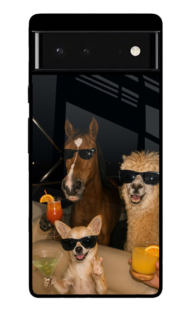 Party Squad Google Pixel 6 Glass Case