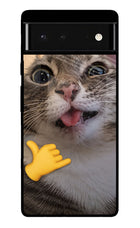 Silly Cat Call Google Pixel 6 Glass Case