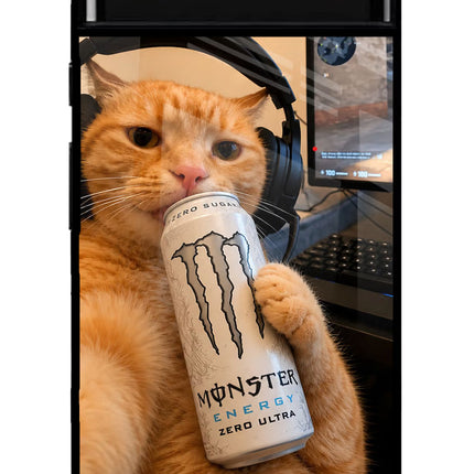 Gamer Cat Energy Google Pixel 6 Glass Case