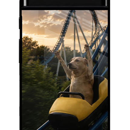 Rollercoaster Dog Google Pixel 6 Glass Case