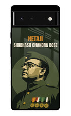 Netaji Legacy Google Pixel 6 Glass Case Back Cover by Casekaro