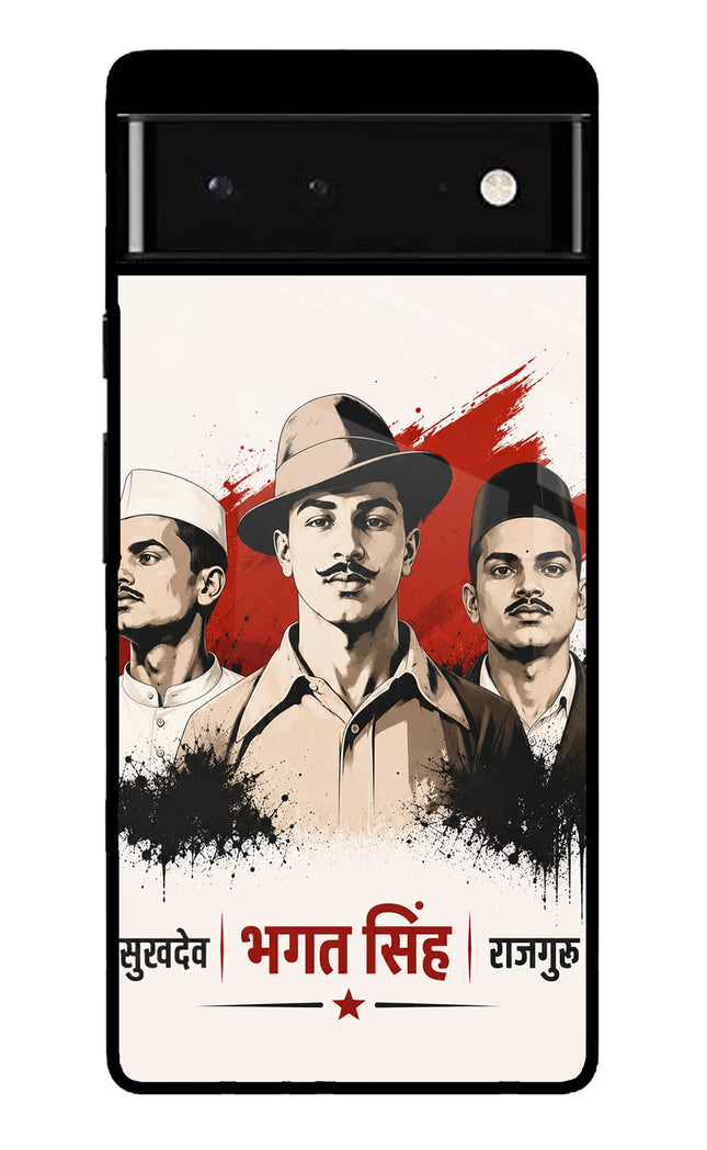 Bhagat Singh Trio Google Pixel 6 Glass Case