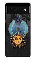 Divine Sun Google Pixel 6 Glass Case