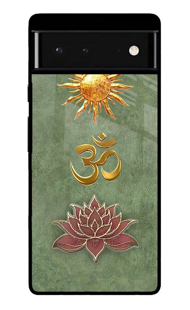 Om & Lotus Google Pixel 6 Glass Case