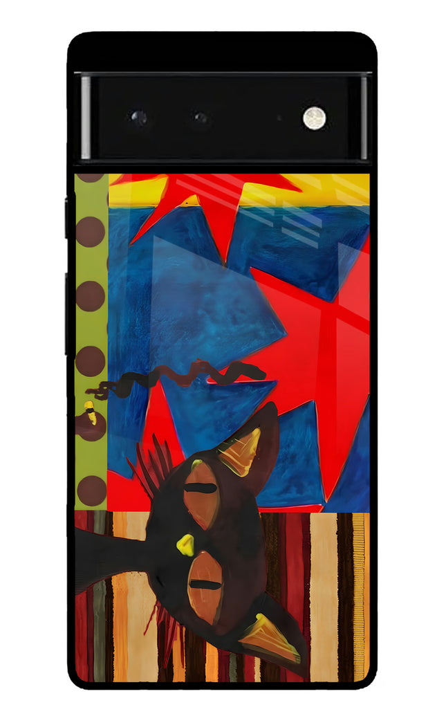 Pop Cat Google Pixel 6 Glass Case