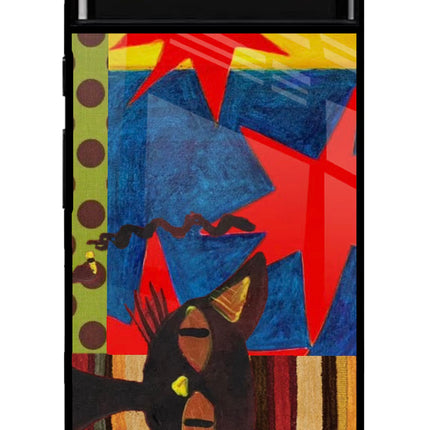 Pop Cat Google Pixel 6 Glass Case Back Cover by Casekaro