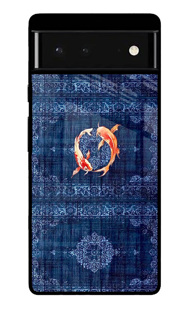 Koi Blue Google Pixel 6 Glass Case