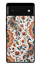 White Mayura Google Pixel 6 Glass Case