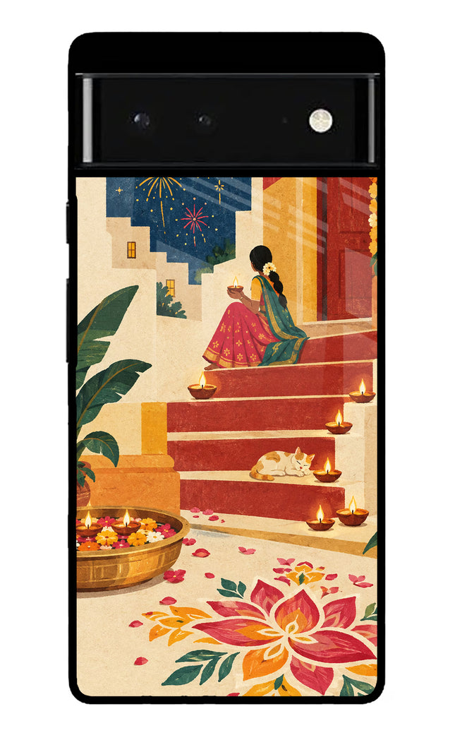 Diwali Rangoli Google Pixel 6 Glass Case