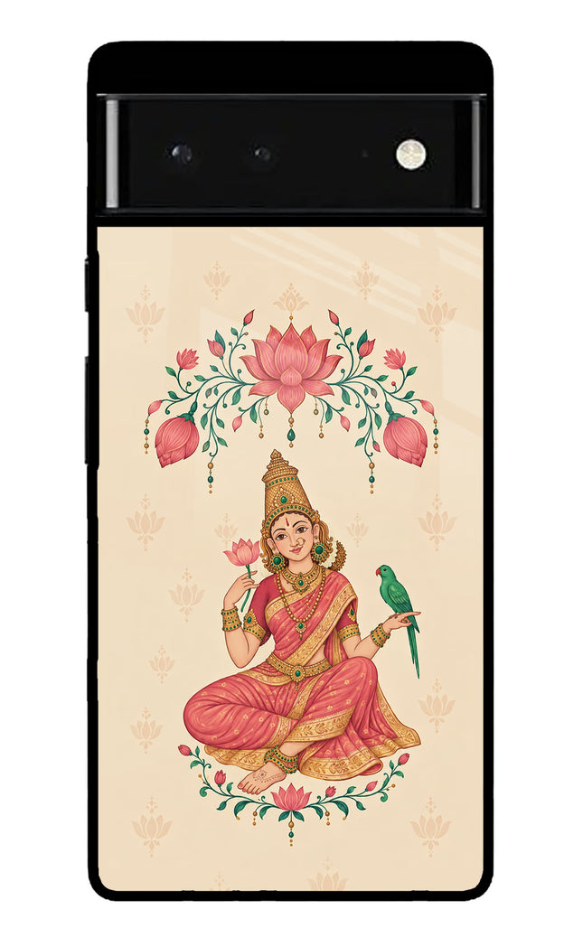 Goddess Lakshmi Google Pixel 6 Glass Case
