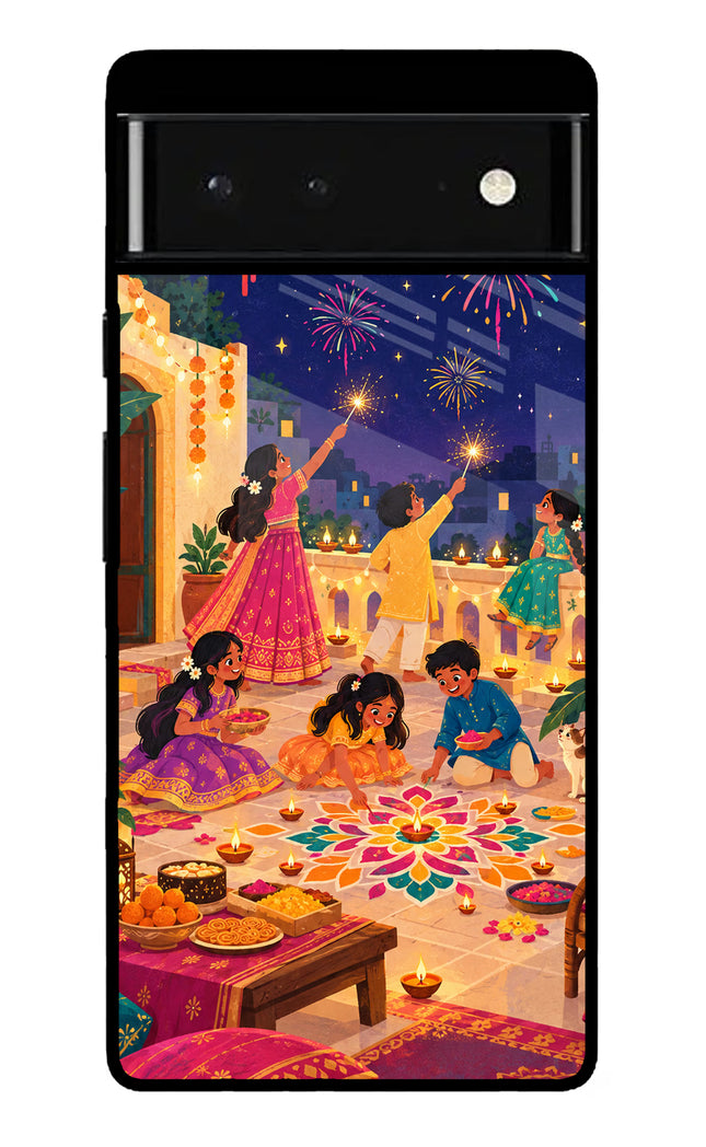 Diwali Night Google Pixel 6 Glass Case