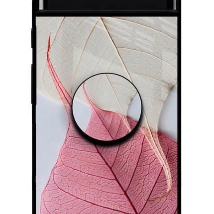White Pink Leaf Google Pixel 6 Pop Case by Casekaro