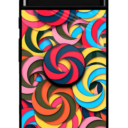 Spiral Pattern Google Pixel 6 Pop Case by Casekaro