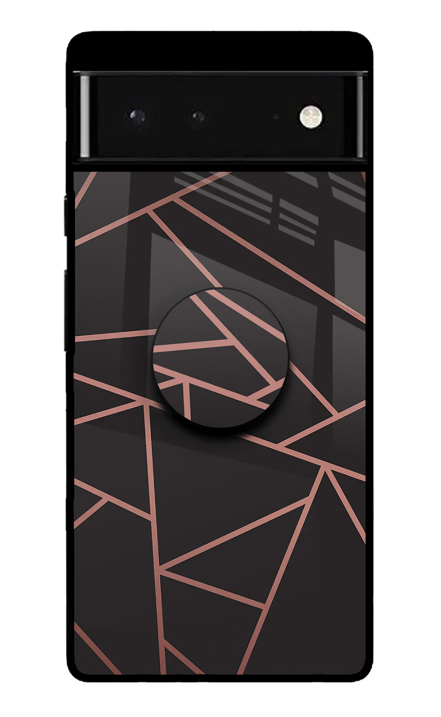 Geometric Pattern Google Pixel 6 Pop Case, Glass case
