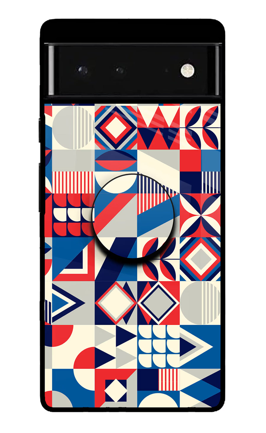 Colorful Pattern Google Pixel 6 Pop Case, Glass case