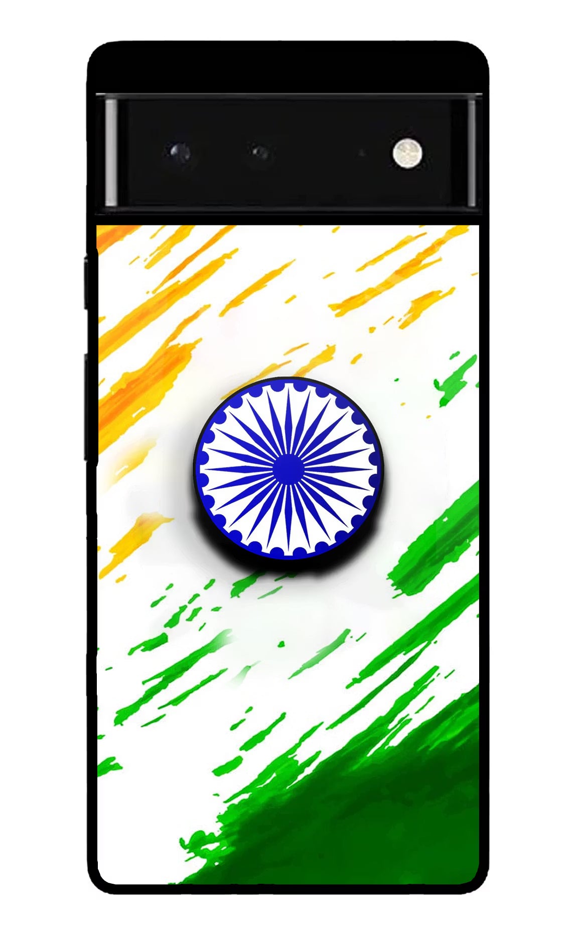 Indian Flag Ashoka Chakra Google Pixel 6 Pop Case by Casekaro