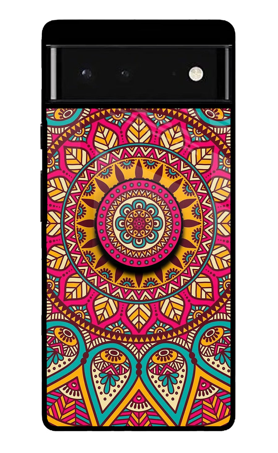 Mandala Google Pixel 6 Pop Case, Glass case