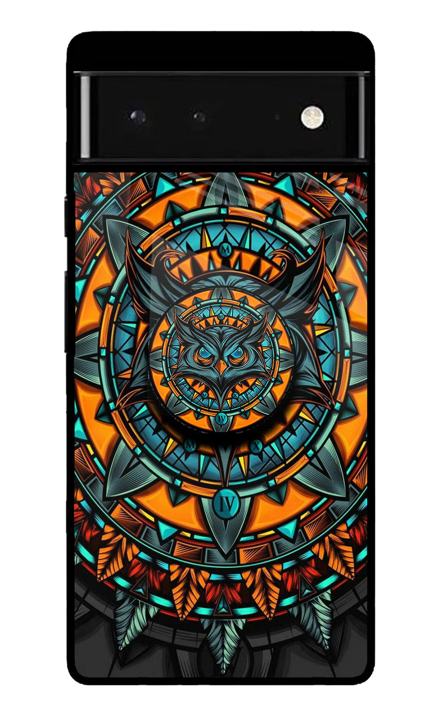 Angry Owl Google Pixel 6 Pop Case, Glass case