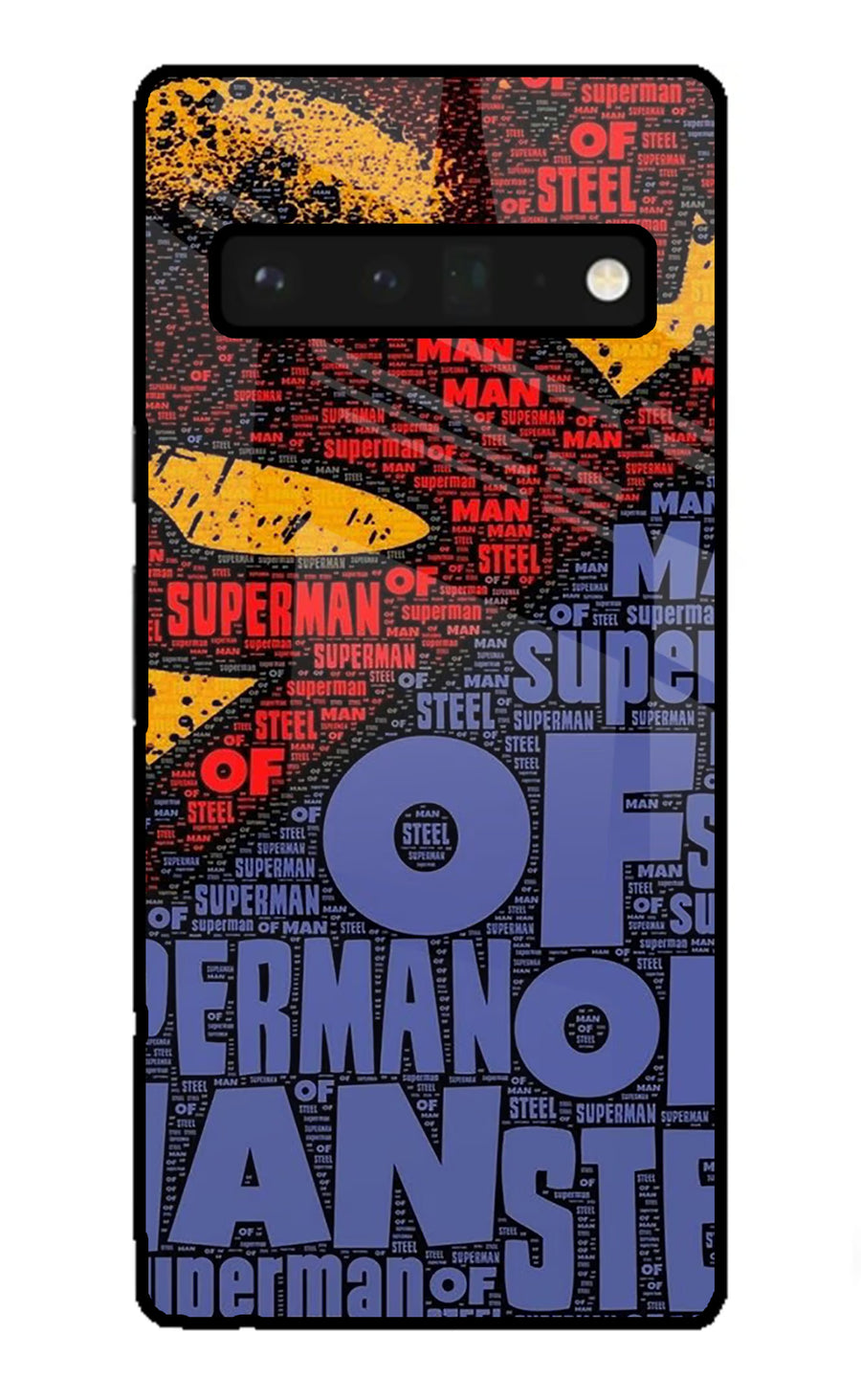Superman Google Pixel 6 Pro Back Cover, Glass case