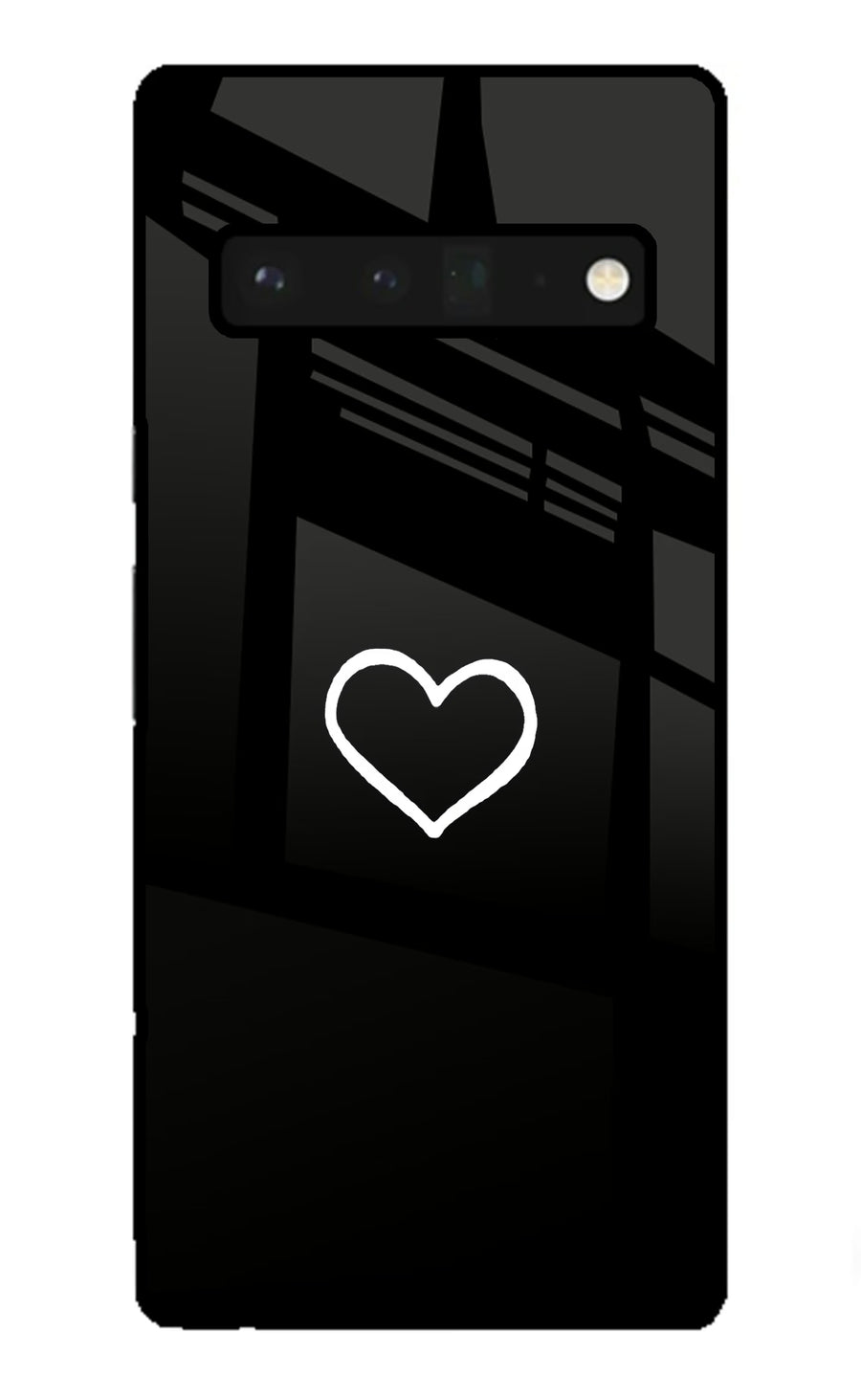 Heart Google Pixel 6 Pro Back Cover, Glass case
