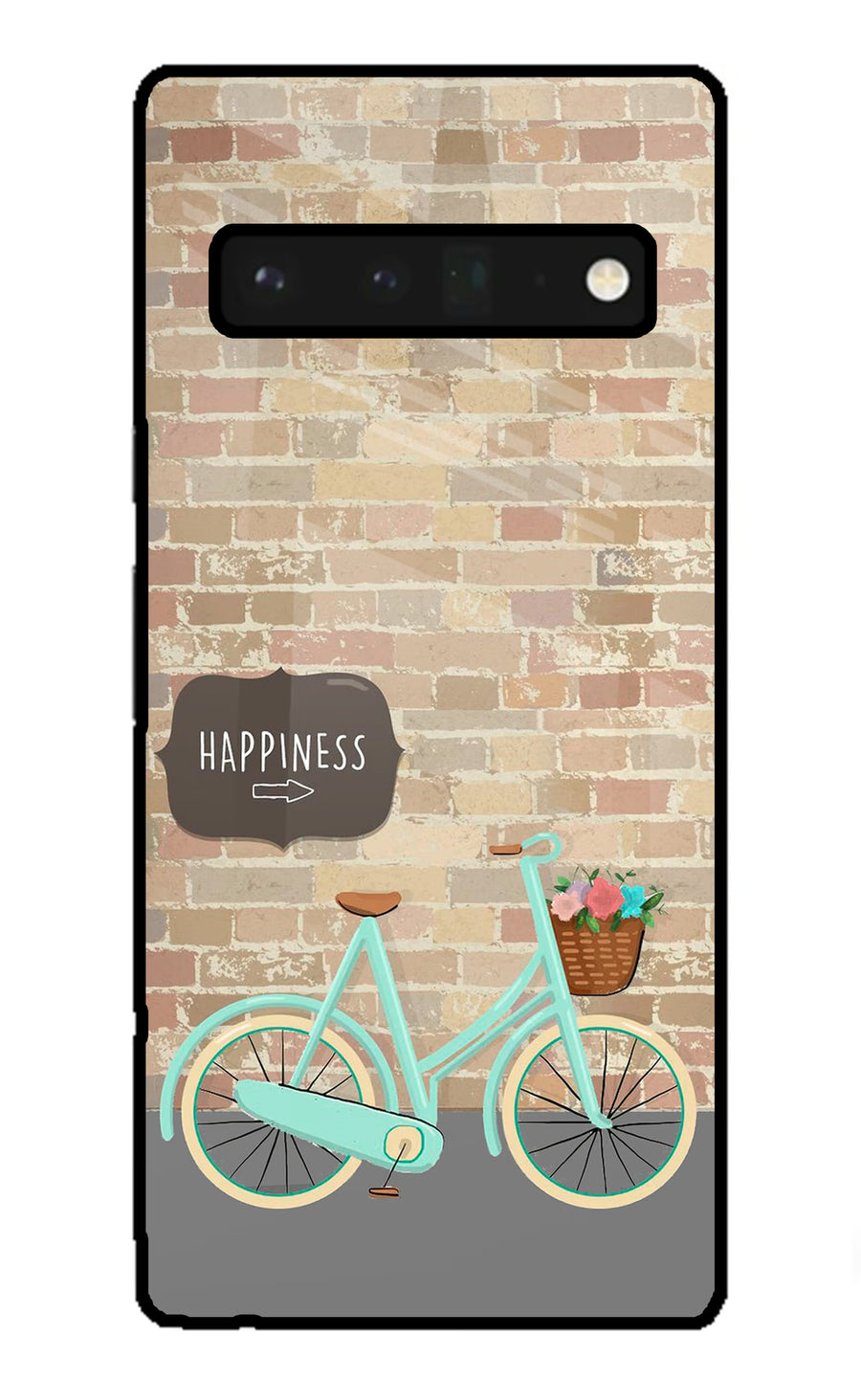 Happiness Artwork Google Pixel 6 Pro Back Cover, Glass case