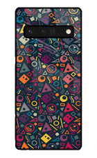 Geometric Abstract Google Pixel 6 Pro Glass Case Back Cover by Casekaro