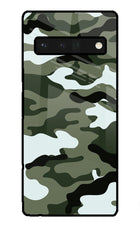 Camouflage Google Pixel 6 Pro Glass Case Back Cover by Casekaro
