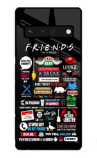 FRIENDS Google Pixel 6 Pro Glass Case Back Cover by Casekaro