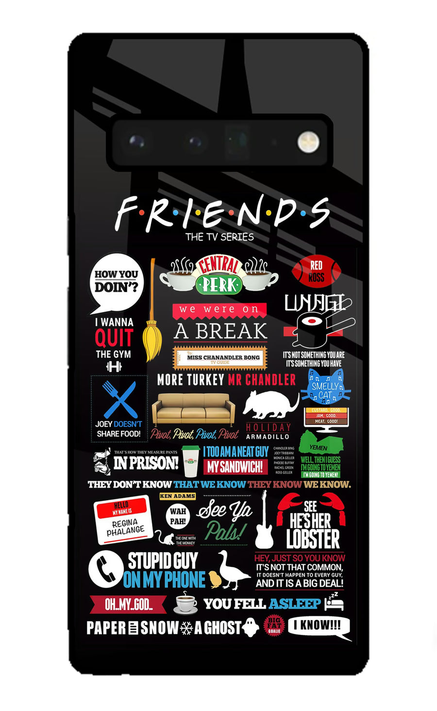 FRIENDS Google Pixel 6 Pro Back Cover, Glass case