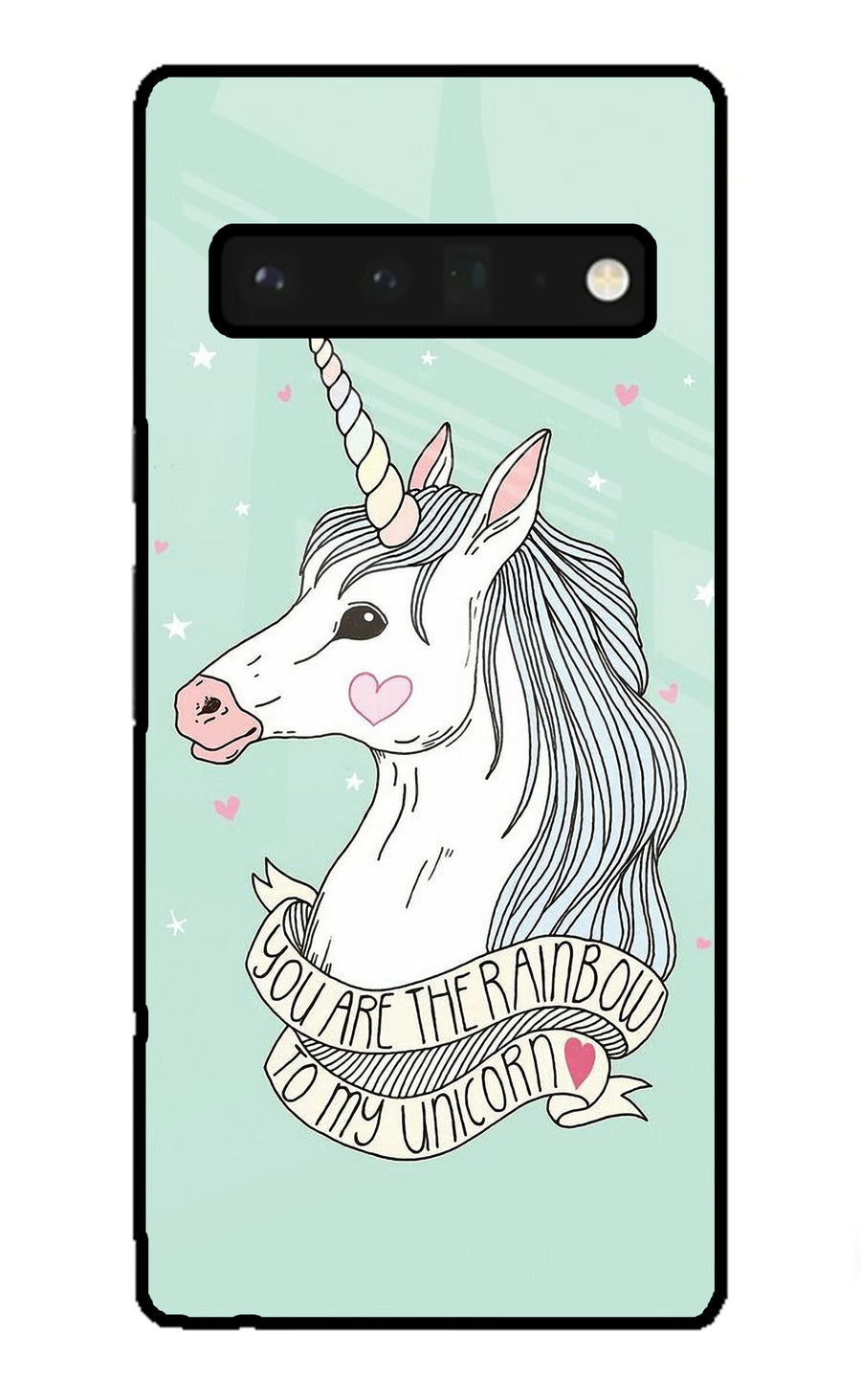Unicorn Wallpaper Google Pixel 6 Pro Back Cover, Glass case