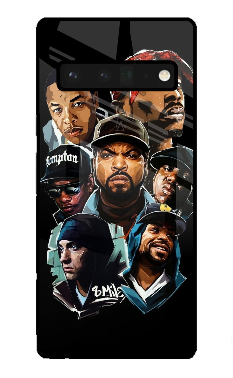 Rappers Google Pixel 6 Pro Back Cover, Glass case