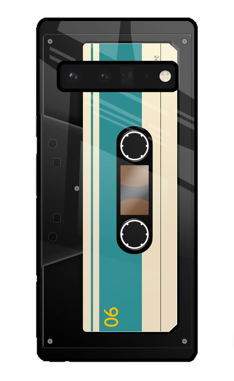 Cassette Google Pixel 6 Pro Back Cover, Glass case