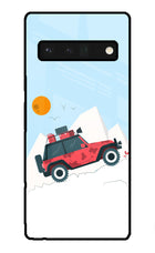 Mountain Trail Beast Google Pixel 6 Pro Glass Case Back Cover by Casekaro
