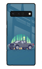 Retro Garage Vibe Google Pixel 6 Pro Glass Case Back Cover by Casekaro