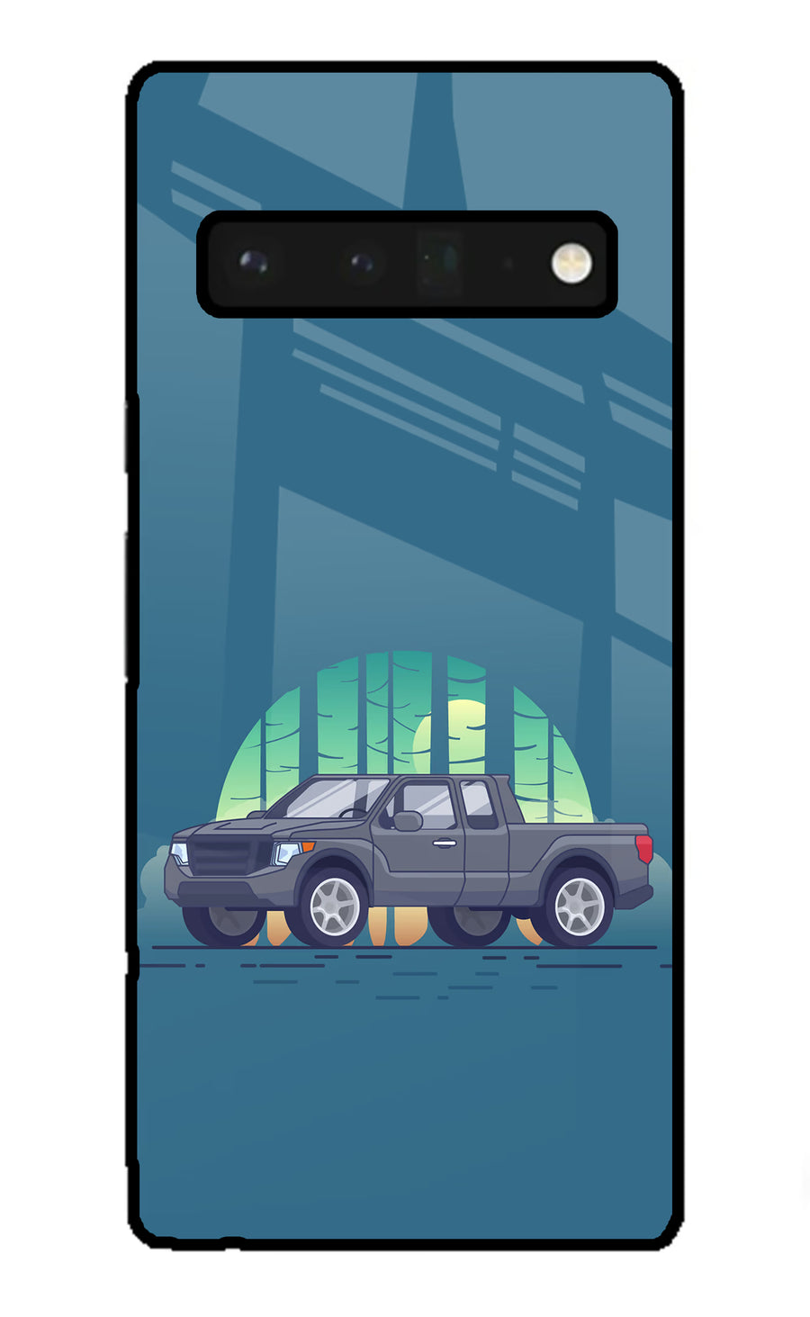 Retro Garage Vibe Google Pixel 6 Pro Back Cover, Glass case